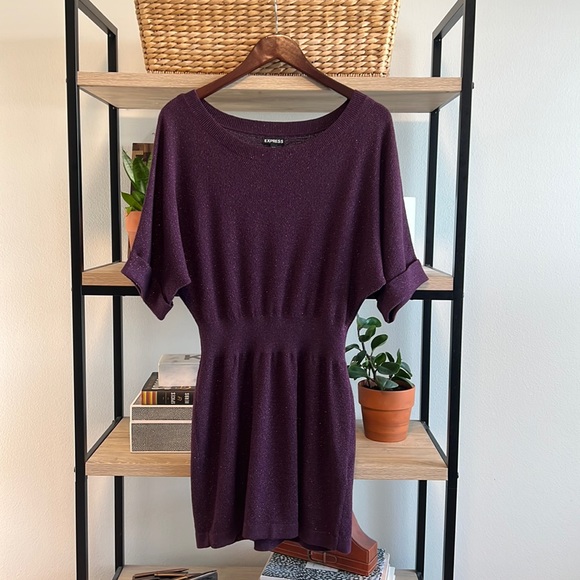 Express Dresses & Skirts - NWOT Express Dolman Sleeve Sweater Dress, M